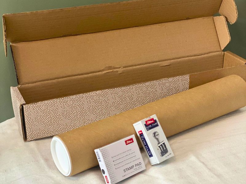 Affiche Cobalt “Mes premières fois à tamponner” – souvenirs à compléter pour bébé