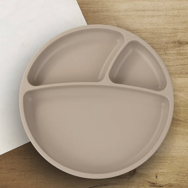 Set repas (assiette+bavoir+cuillère) - Nude