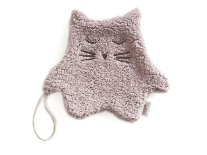 Attache tétine doudou chat - Blanc