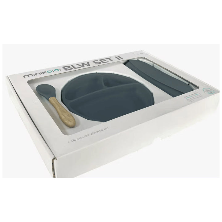 Set repas (assiette+bavoir+cuillère) - Tilleul