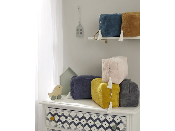 Trousse de toilette en bambou - Vert paon