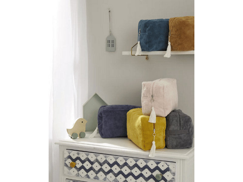 Trousse de toilette en bambou - Vert paon
