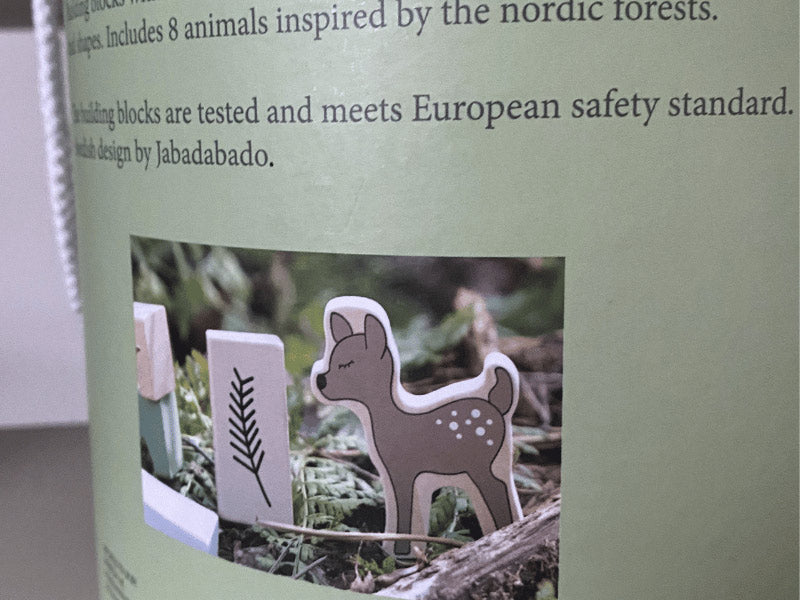 50 blocs en bois animaux de la forêt