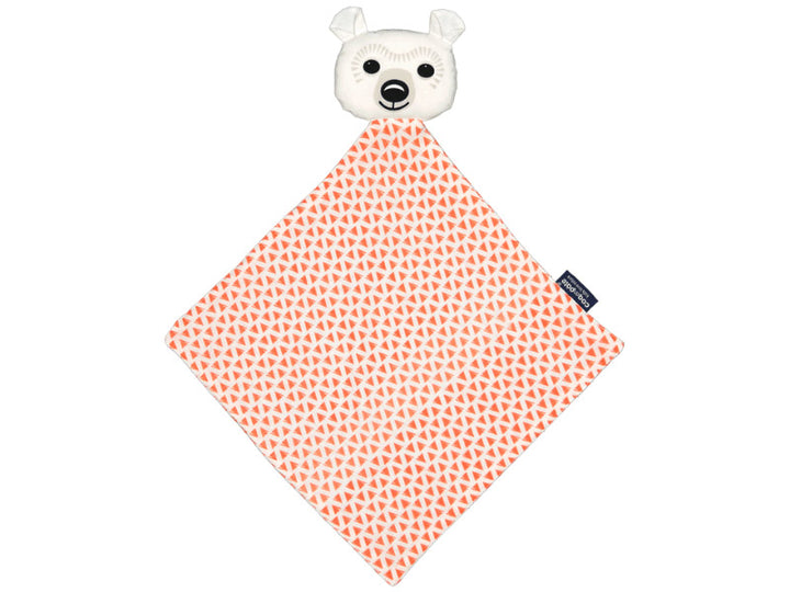 Doudou ours blanc en coton bio