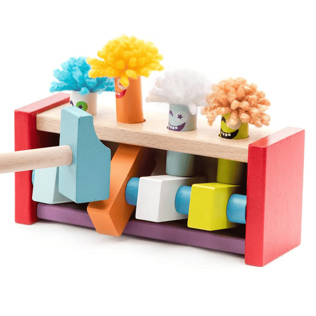 Jeu de marteau en bois des clowns sauteurs – jeu de motricité