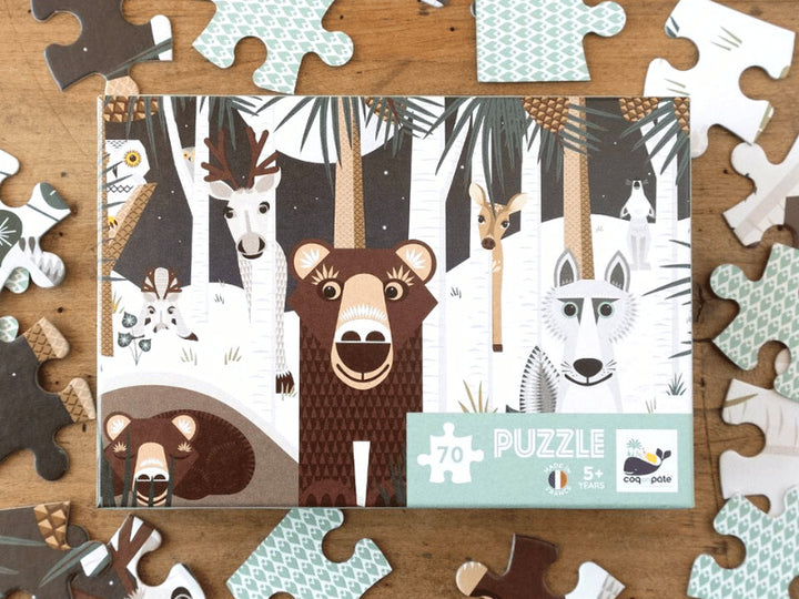Puzzle hiver sauvage - 70 pièces