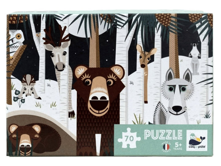 Puzzle hiver sauvage - 70 pièces