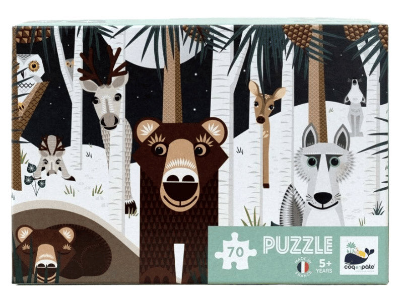 Puzzle hiver sauvage - 70 pièces