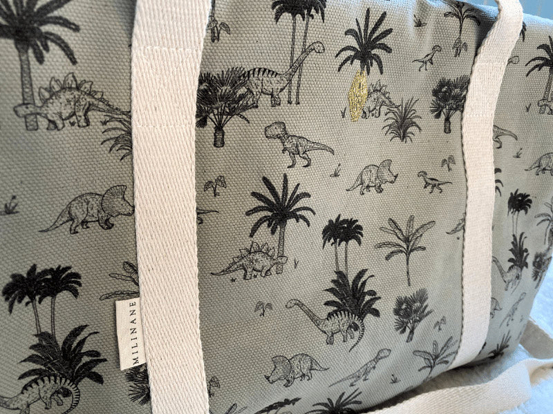 Sac à langer dinosaure - Vert