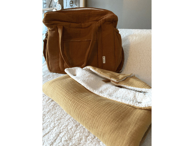 Sac à langer en gaze de coton - Caramel