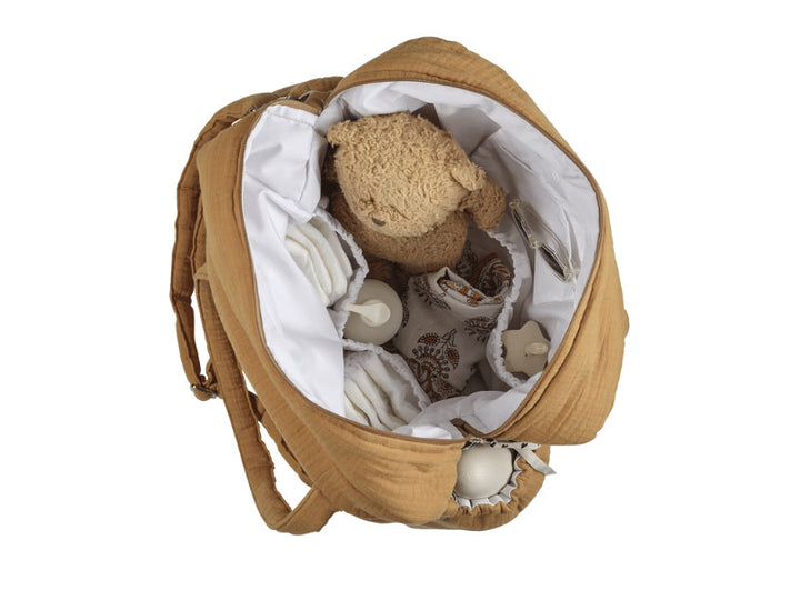 Sac à langer en gaze de coton - Caramel