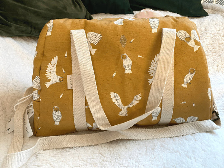 Sac à langer hibou - Jaune