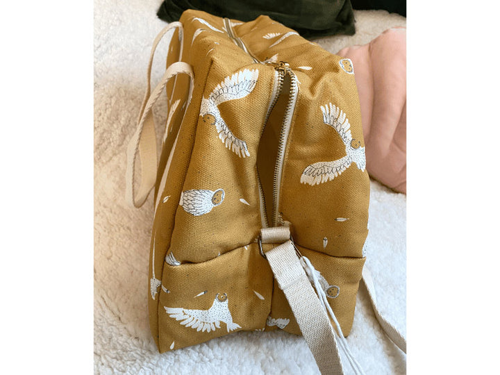 Sac à langer hibou - Jaune