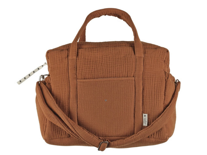 Sac à langer en gaze de coton - Caramel