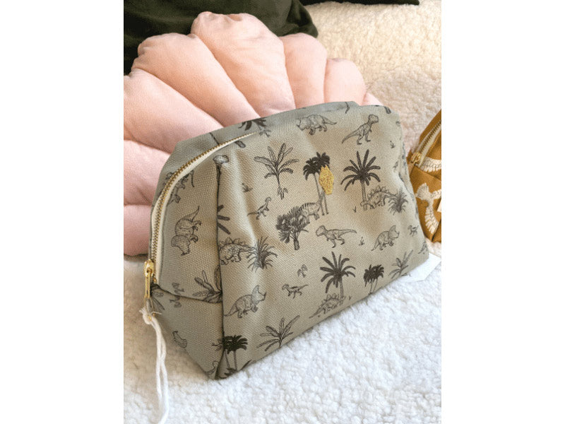 Trousse de toilette dinosaure - Vert