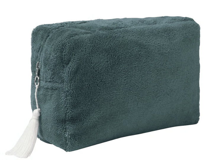 Trousse de toilette en bambou - Vert paon