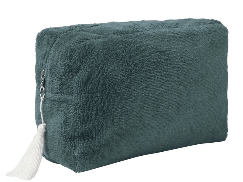 Trousse de toilette en bambou - Vert paon