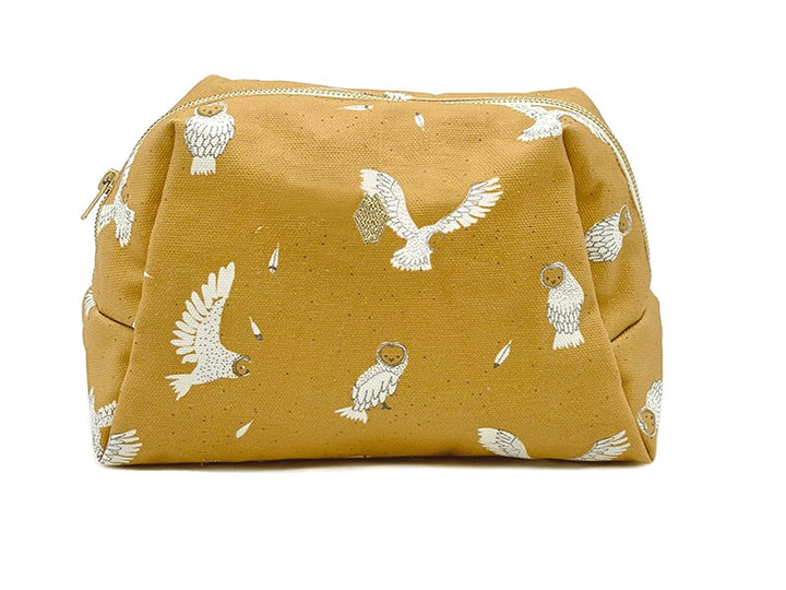 Trousse de toilette hibou - Jaune
