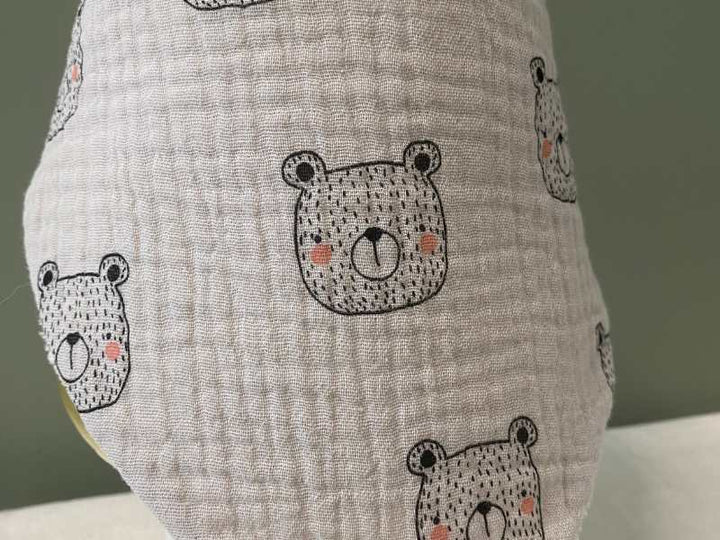 Bavoir bandana en gaze de coton &amp; éponge bambou – motifs - Made in Berry