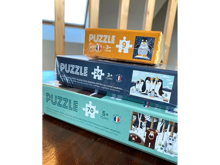 Puzzle pingouin - 9 pièces