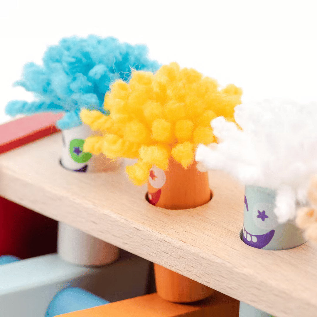 Jeu de marteau en bois des clowns sauteurs – jeu de motricité