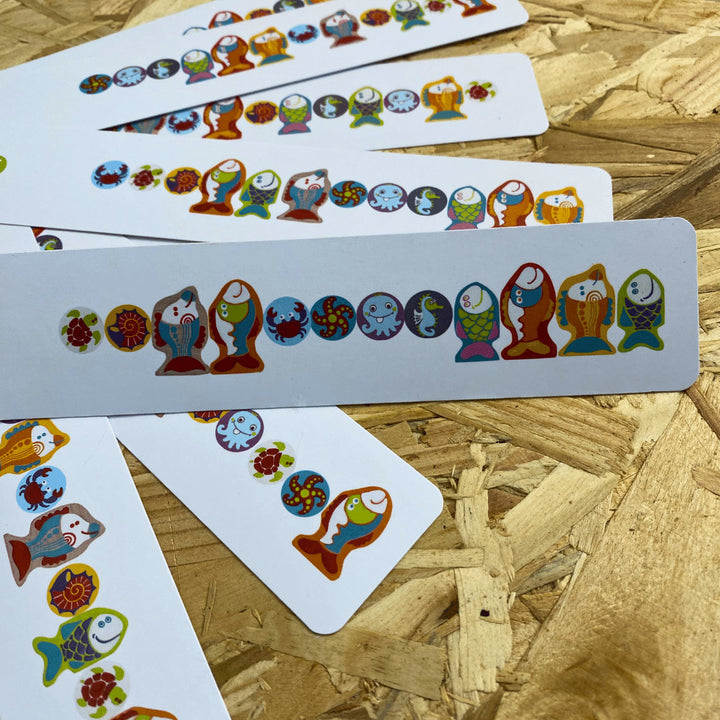 Jeu de poissons en bois à enfiler – jeu d’éveil éducatif