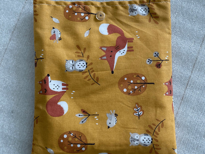 Lingettes en gaze de coton et éponge bambou avec pochon - Par lot de 3