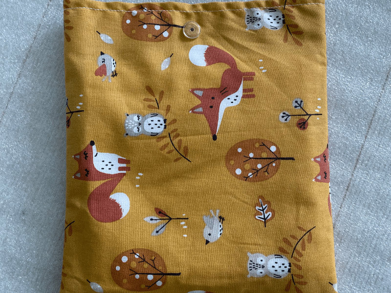 Lingettes en gaze de coton et éponge bambou avec pochon - Par lot de 3
