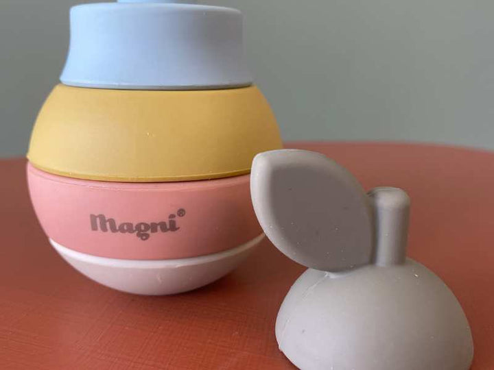Jouet poire en silicone – compagnon d’éveil à mordiller