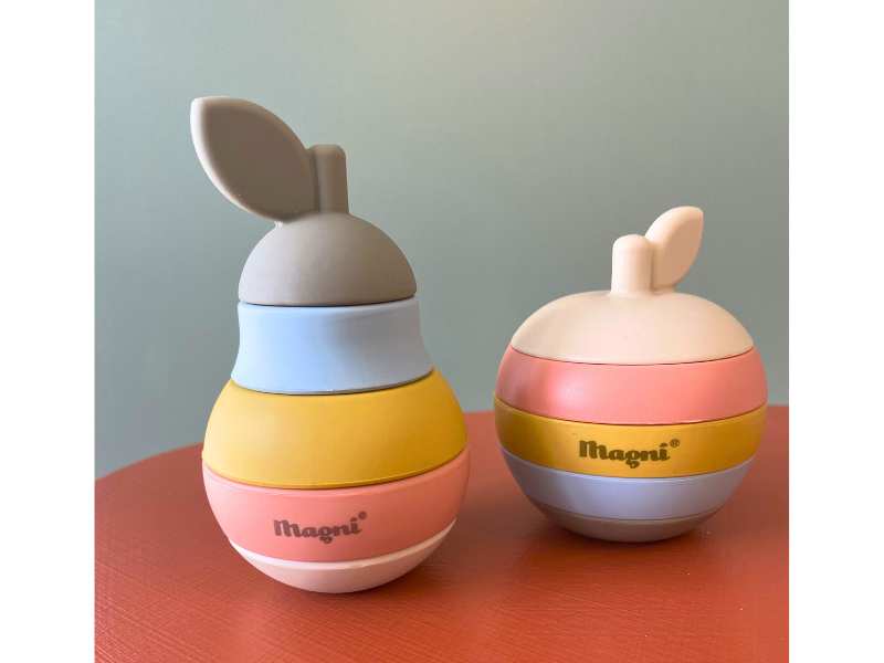 Jouet poire en silicone – compagnon d’éveil à mordiller