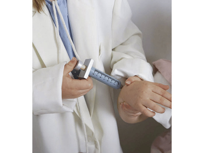 Mallette de docteur avec accéssoires en bois