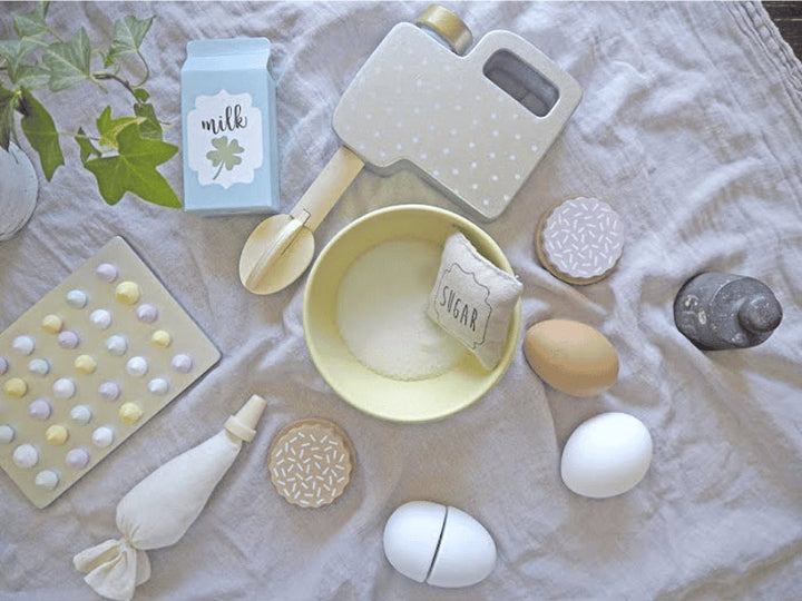 Set à cookies en bois – jeu d’imitation pâtisserie