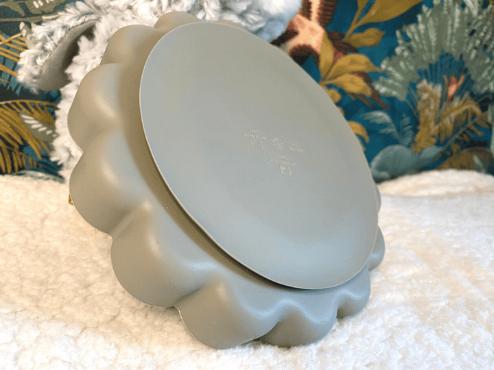 Assiette Lion en silicone - Kaki