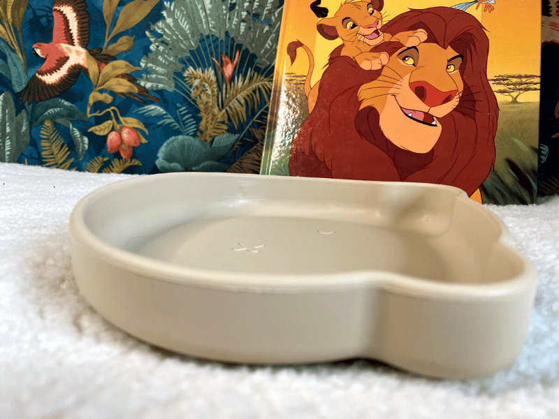 Assiette ours en silicone - Beige