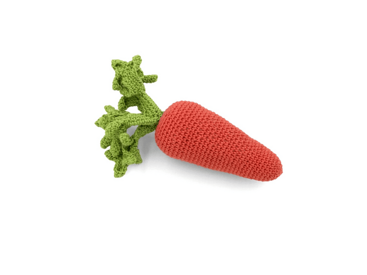Hochet carotte en coton bio