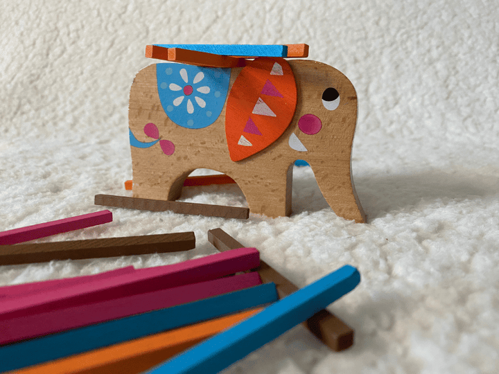 Jeux de batons à empiler -  Eléphant
