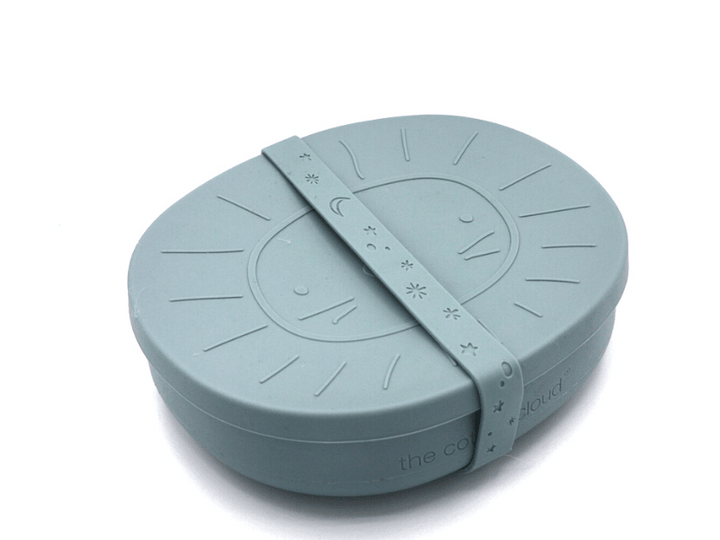 Lunch box lion avec couvercle en silicone - Jade