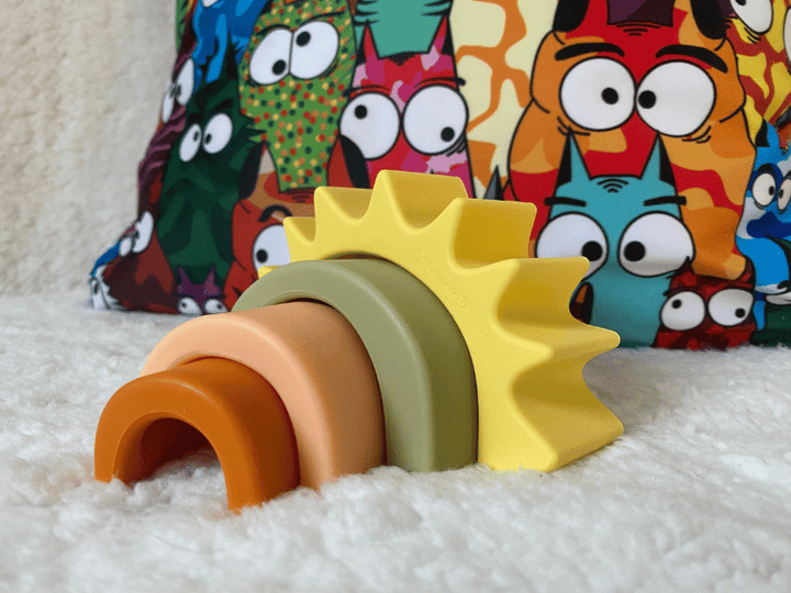 Soleil empilable en silicone