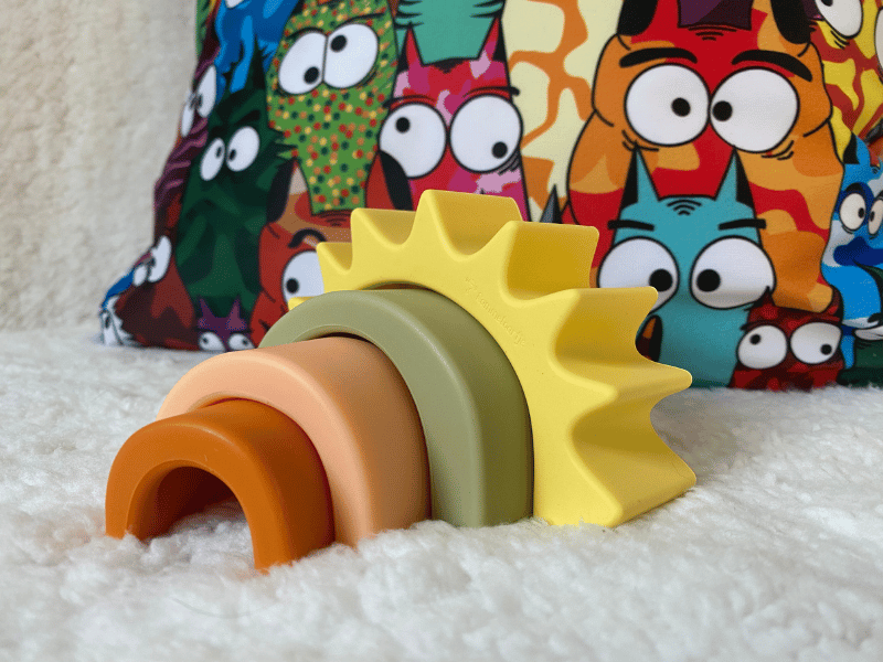 Soleil empilable en silicone