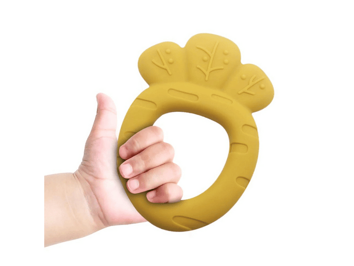 Anneau de dentition carotte en silicone