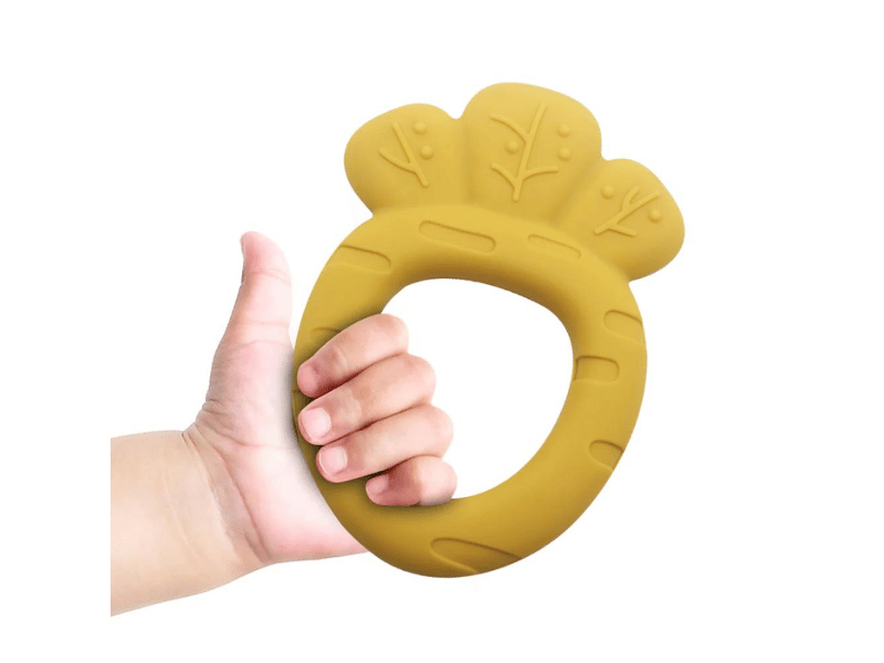 Anneau de dentition carotte en silicone
