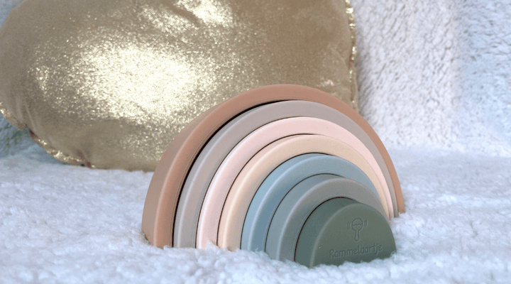 Arc en ciel empilable en silicone - Naturel