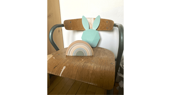 Arc en ciel empilable en silicone - Naturel
