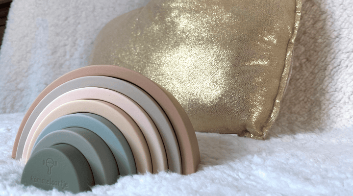 Arc en ciel empilable en silicone - Naturel