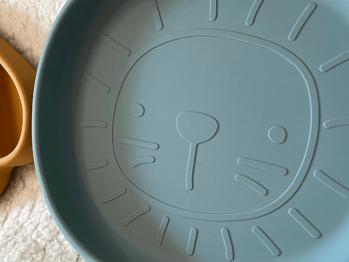 Assiette lion en silicone - Jade