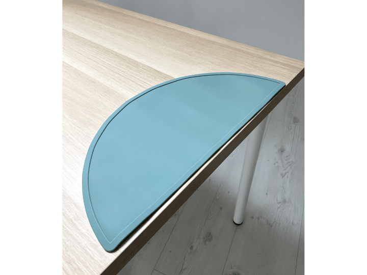 Set de table demi lune en silicone - Bleu