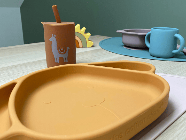 Gobelet en silicone avec paille - Rouille